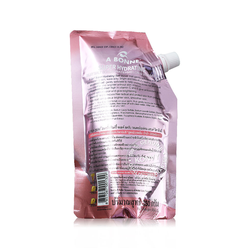 A Bonne Super Hydrating Silky Salt Scrub Watermelon & Vitamin E 350g
