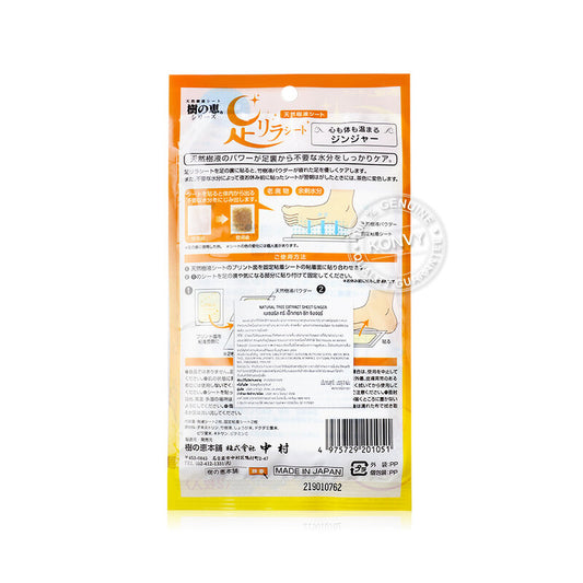 NAKAMURA Ashirira Ginger 2 Sheets Foot Patch