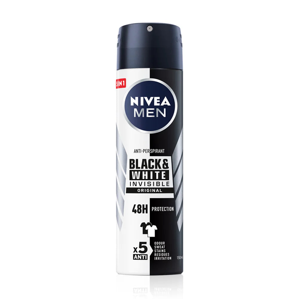 NIVEA Deodorant Spray - Invisible for Black & White, 150ml - Beauty Buddy