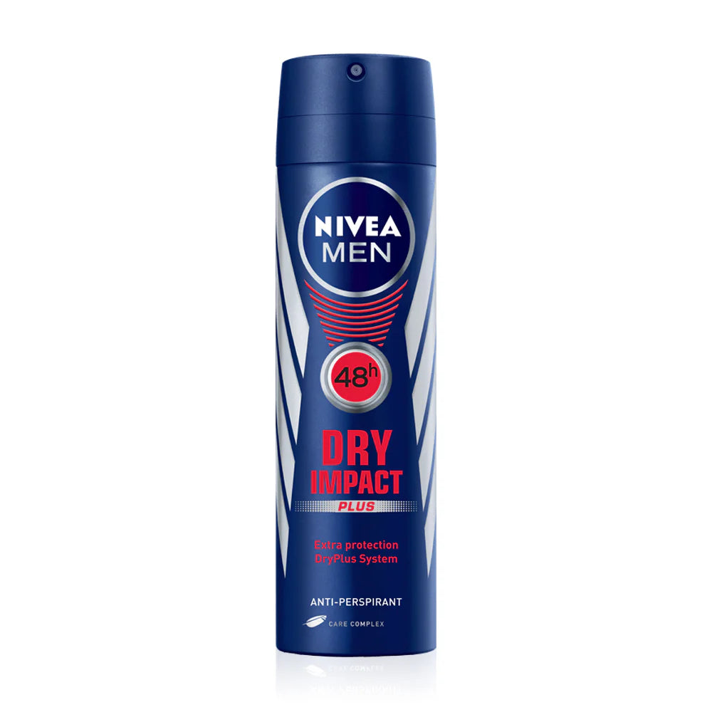 NIVEA Deodorant Spray - MenÕs Dry Impact 150ml - Beauty Buddy