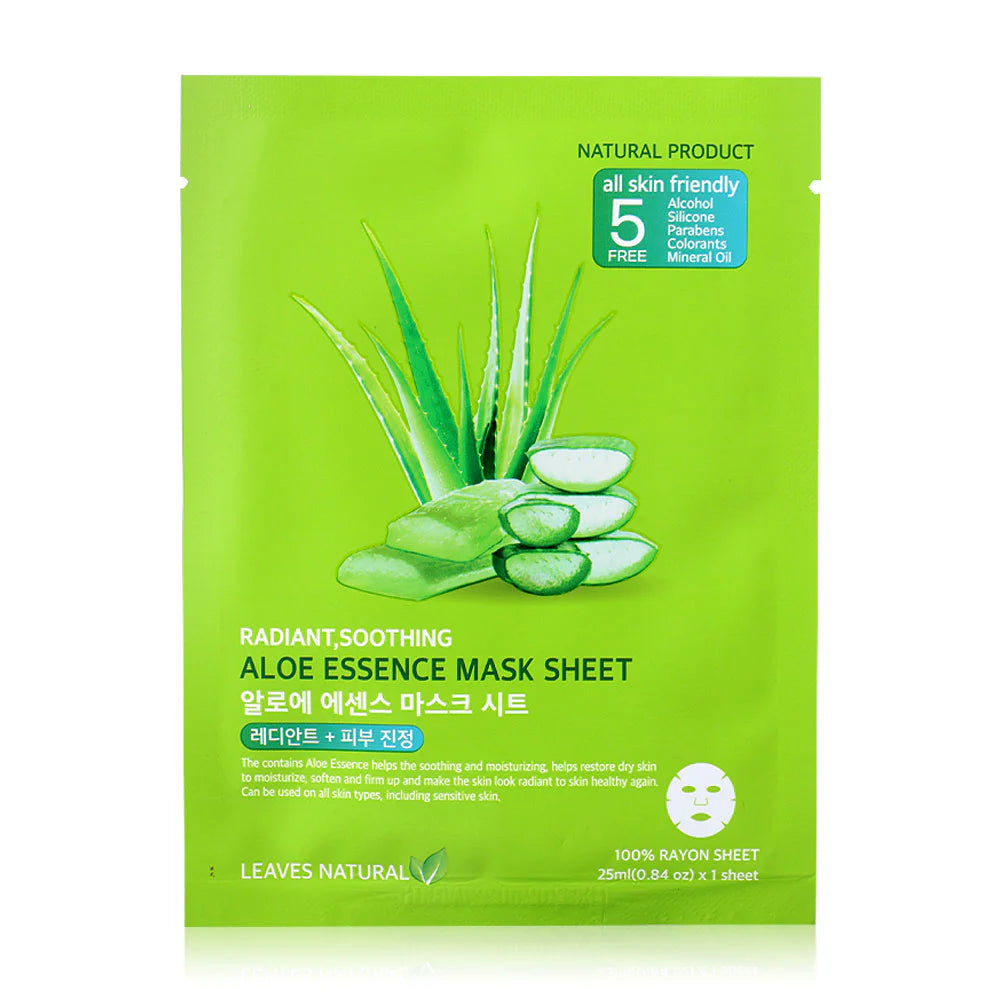 Leaf Natural Aloe Essence Mask Sheet 25ml