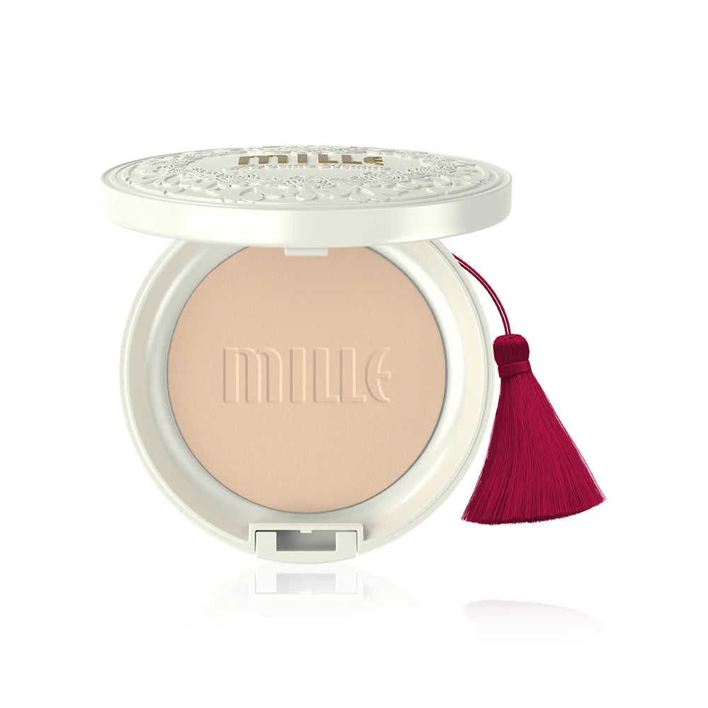 Mille Powder Foundation - Super Whitening Gold with Rose Water SPF48 - Beauty Buddy
