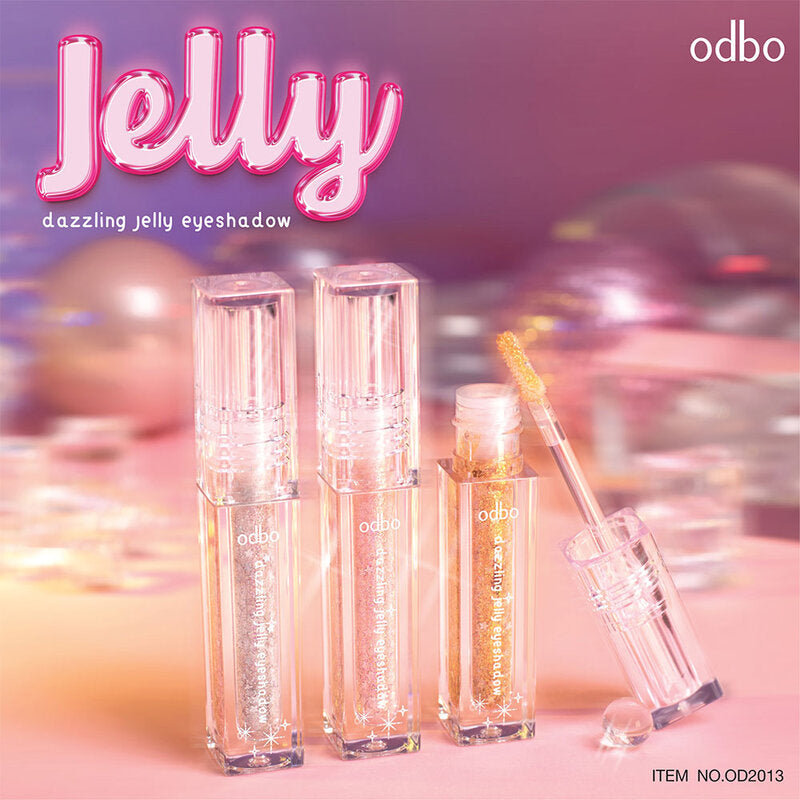ODBO Eyeshadow - Dazzling Jelly #02 White Star - Beauty Buddy