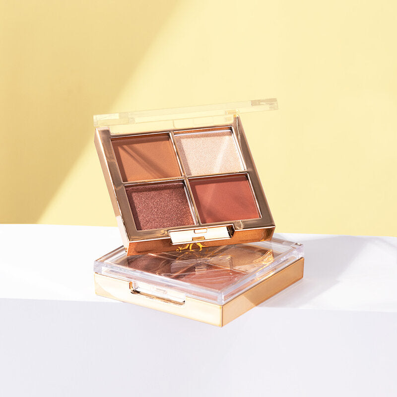 Browit Eyeshadow Palette - Mocha Caramel with Matte and Shimmer Textures - Beauty Buddy