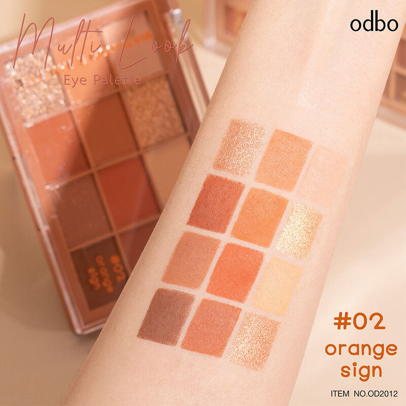 ODBO Eye Palette - 12 Shades with Matte and Shimmer Textures - Beauty Buddy