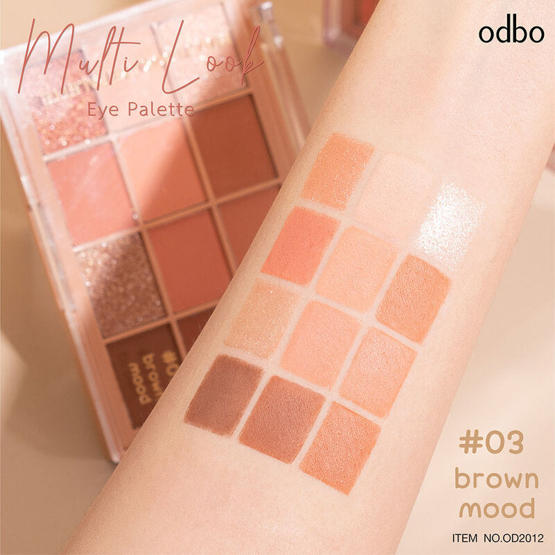 ODBO Eye Palette - 12 Shades in Brown Mood - Beauty Buddy