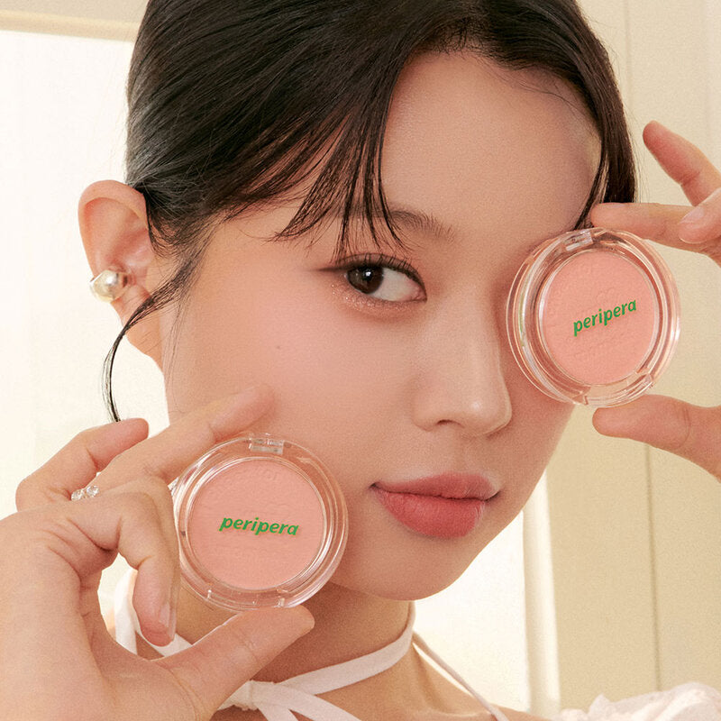 Peripera Blush - Pure Blushed Sunshine Cheek #18 Shy Coral - Beauty Buddy