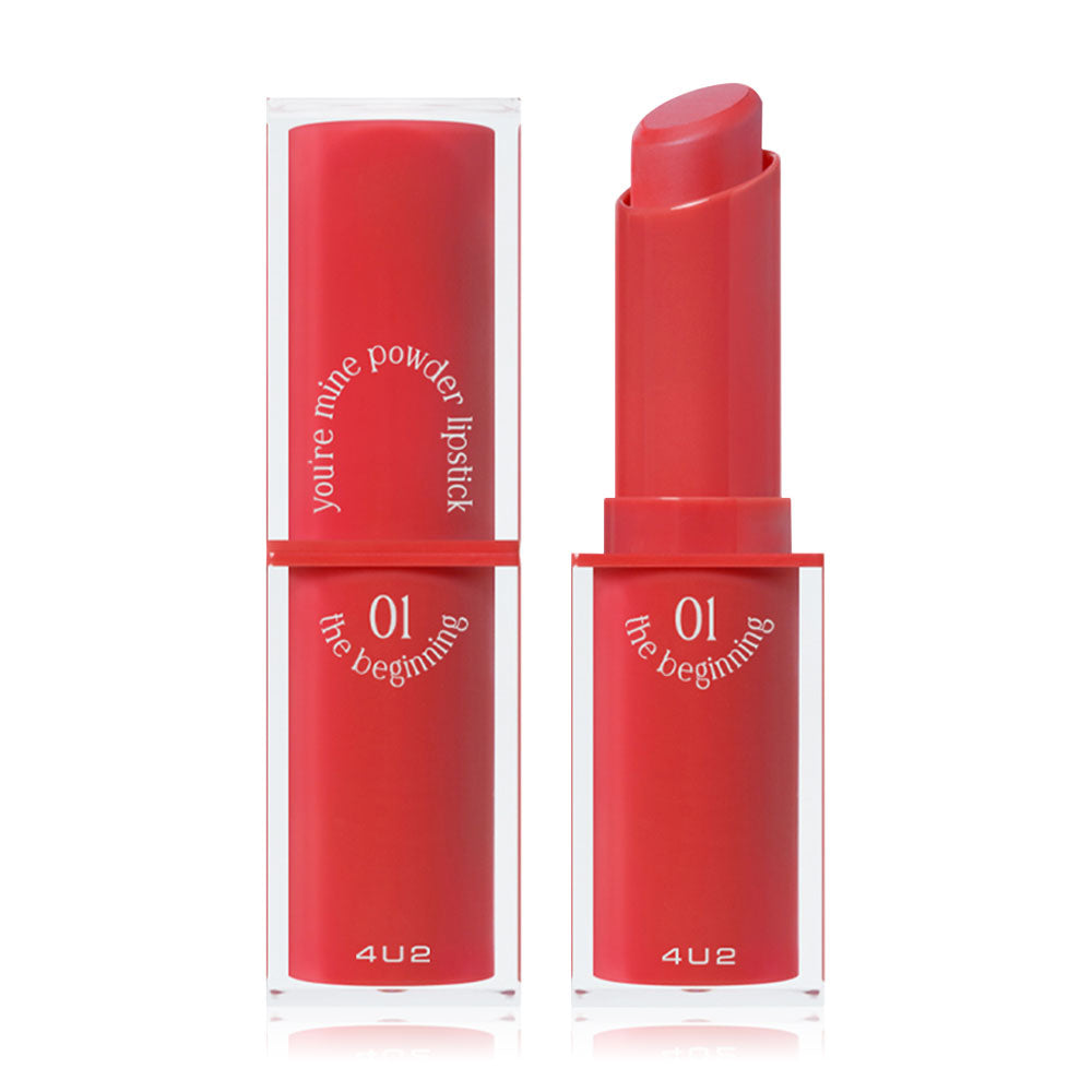 4U2 Powder Lipstick - You're Mine #01 The Beginning - Powdery Matte - Beauty Buddy