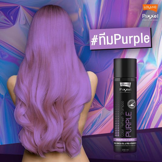 Lolane Pixxel Color Refresh Shampoo 250ml #Purple