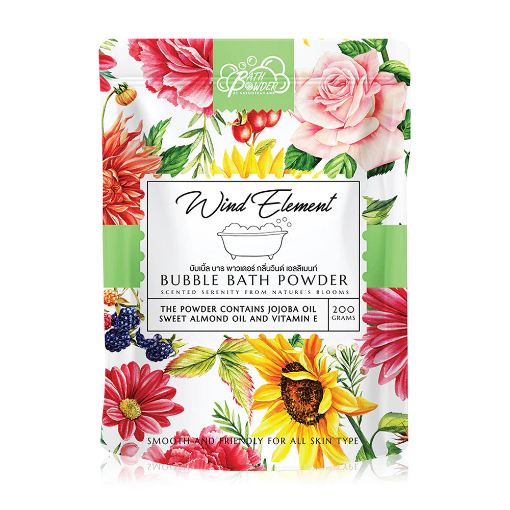 Saboo Thailand Bubble Bath Powder Floral Wind Element 200g