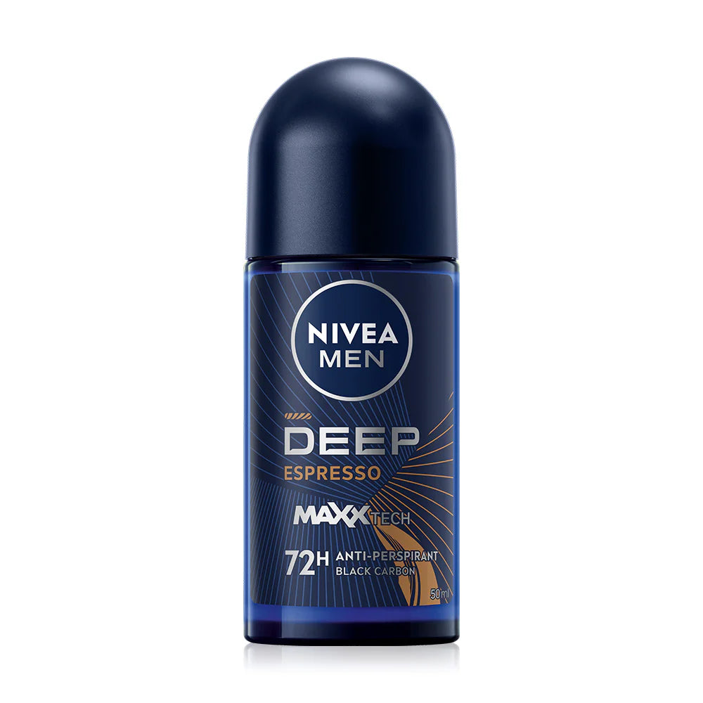 NIVEA Deodorant Roll-On - Deep Espresso with Charcoal - Beauty Buddy