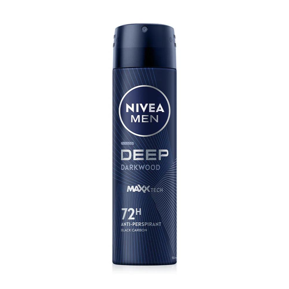 NIVEA Deodorant Spray - Deep Charcoal Formula, 48-Hour Protection - Beauty Buddy