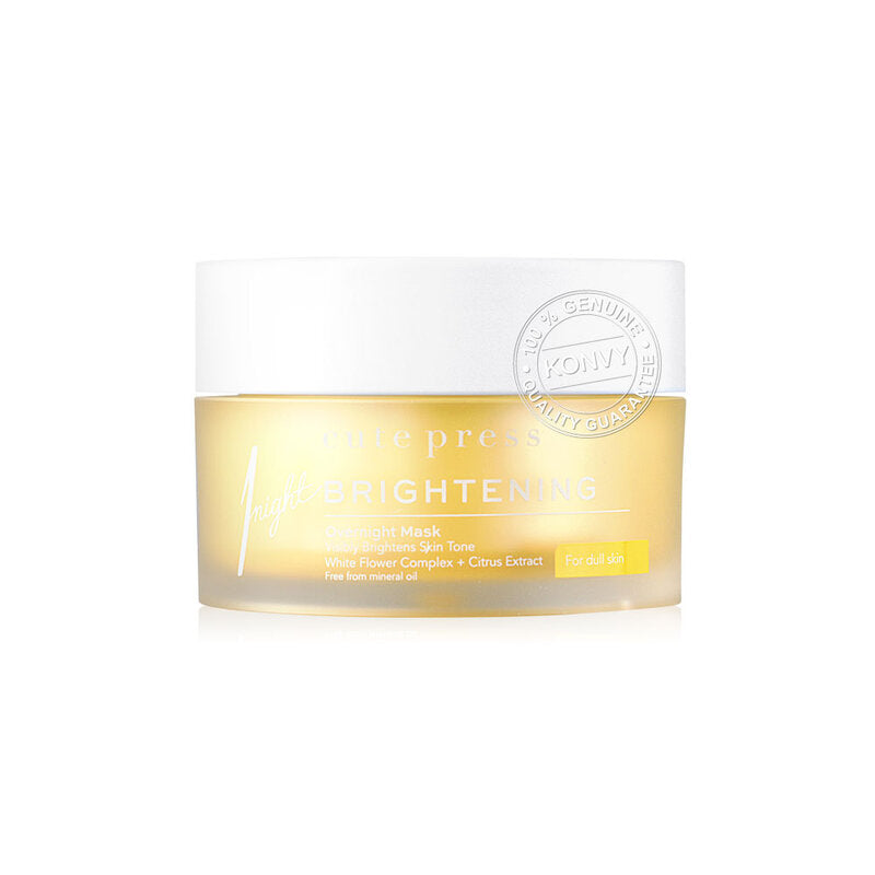 Cute Press Brightening Overnight Mask - 50g & Booster Serum - 30ml Set - Beauty Buddy