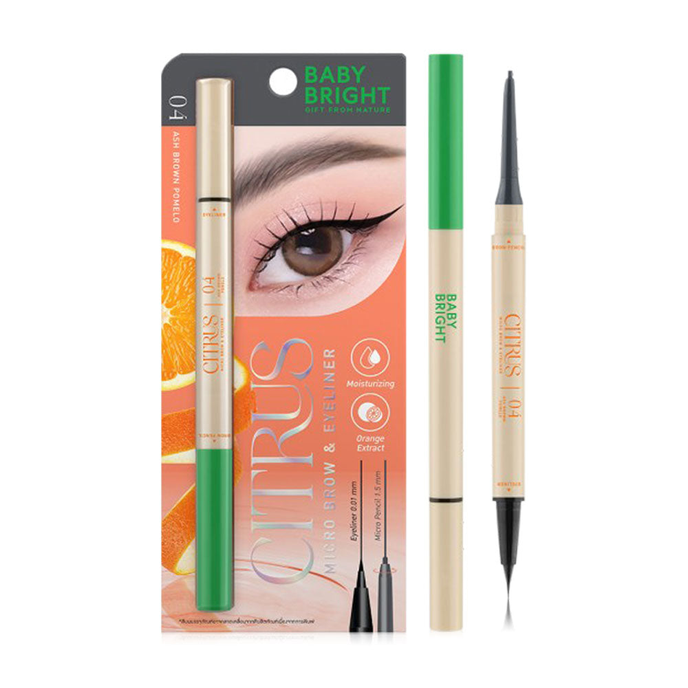 Baby Bright Eyebrow Pencil & Eyeliner - Ash Brown Pomelo - Beauty Buddy