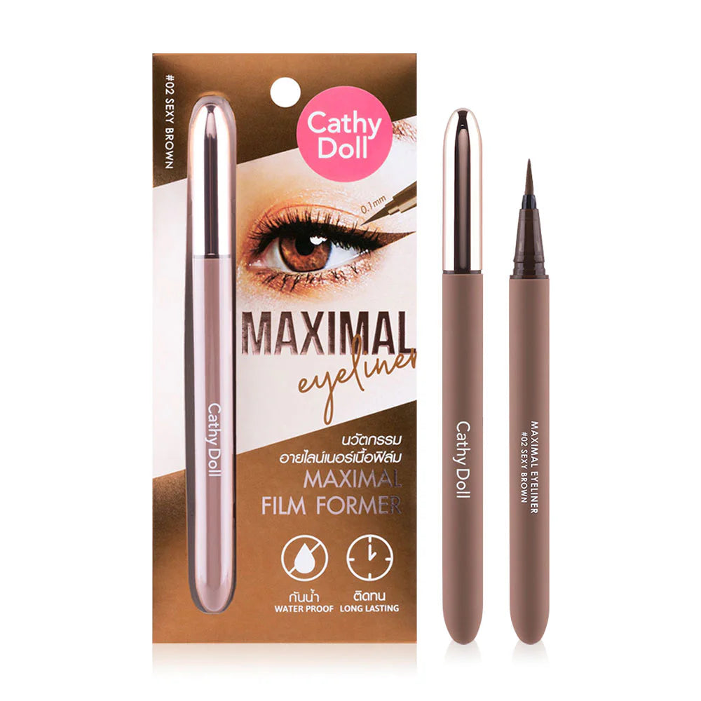 Cathy Doll Eyeliner - Waterproof Sexy Brown 0.7ml - Beauty Buddy