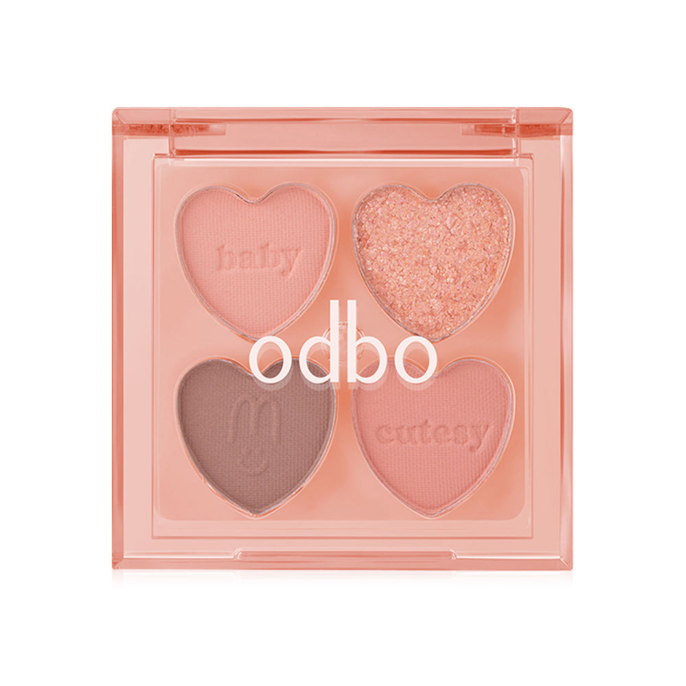 ODBO Eyeshadow Palette - Baby Pumpkin 4 Shades - Beauty Buddy