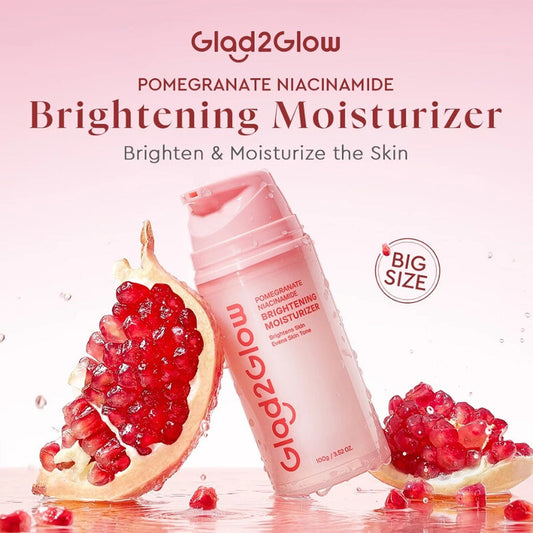 Glad2Glow Brightening Moisturizer - Pomegranate & 5% Niacinamide - Beauty Buddy
