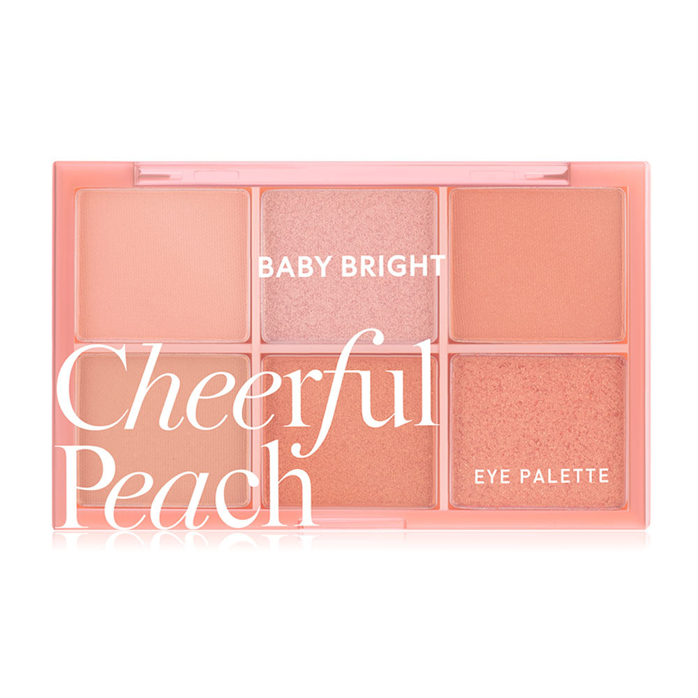 Baby Bright Eye Palette - Cheerful Peach 6-Shade Eyeshadow - Beauty Buddy