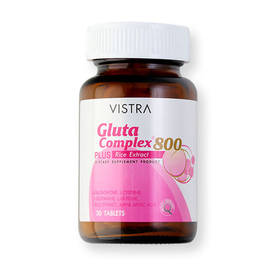 Vistra Gluta Complex 800 Plus Rice Extract 30 Tablets