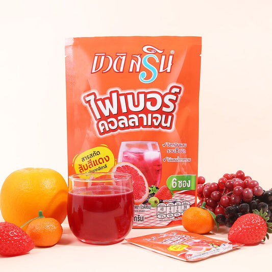 Beauti Srin Mixed Berry Fiber And Collagen Drink 10g x 6 Sachets