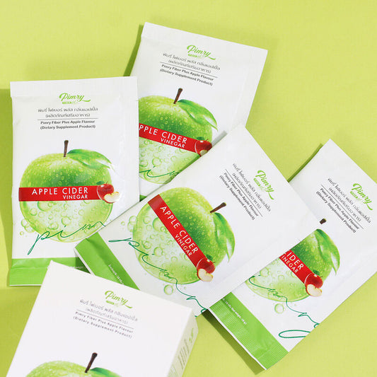 PIMRYPIE Fiber Plus Apple Flavor Dietary Supplement 18g x 4 Sachets