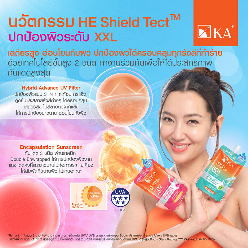 KA UV Shield Soft Lotion SPF50+ PA+ 140ml #Super Bright