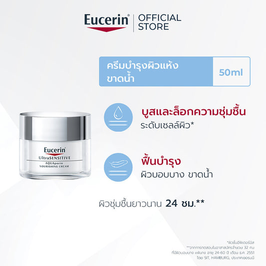 Eucerin UltraSensitive Aquaporin Cream 50ml