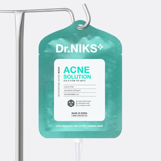 Dr.NIKS Acne Solution Microbiome-Mixed Mask 27ml x 3pcs