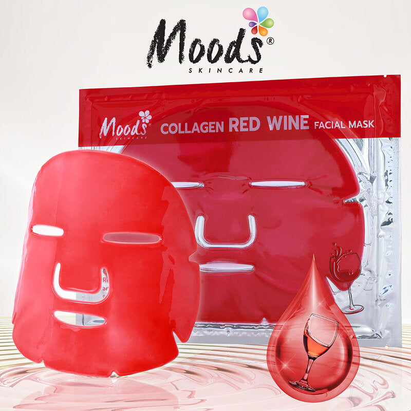 Moods Skin Care Collagen Red Wine Facial Mask 60g
