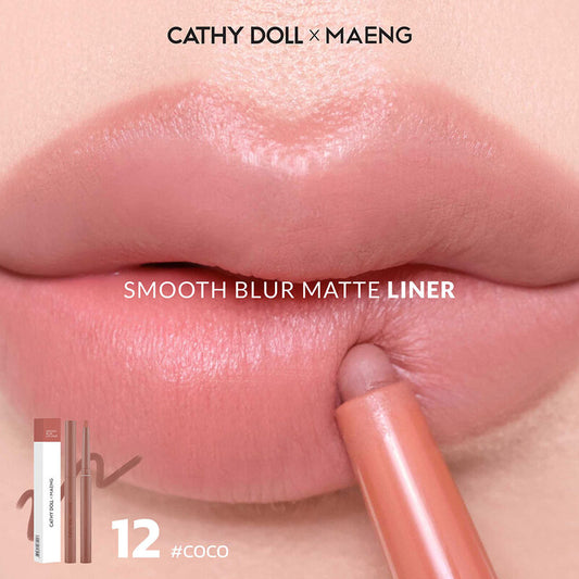 Cathy Doll x Maeng Smooth Blur Lip Liner 0.4g #12 Coco