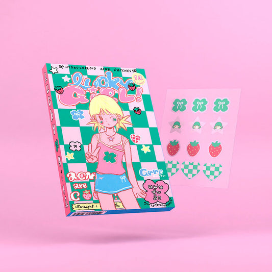 grrrbeauty Hydrocolloid Acne Patches 12 Dots #Lucky Girl