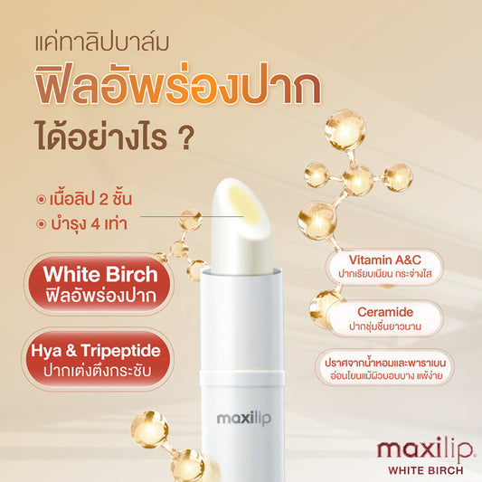 Mentholatum Maxilip White Birch Lip Balm 3.8g