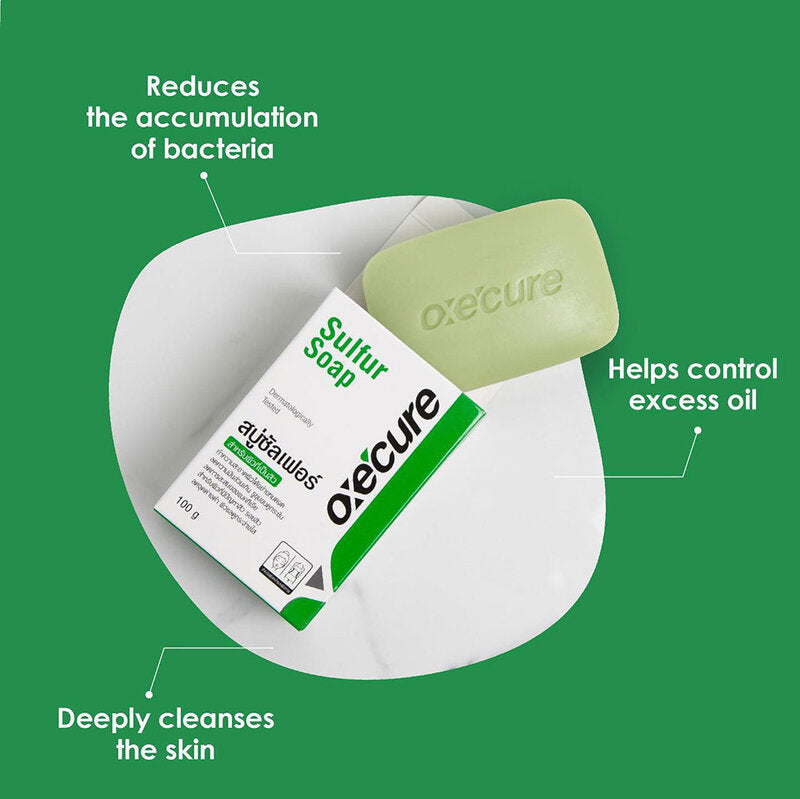 Oxe Cure Sulfur Soap - 2.5% Sulfur for Acne and Oily Skin - Beauty Buddy