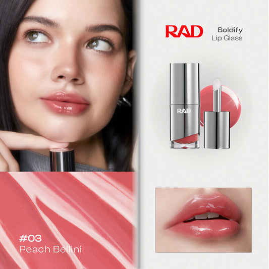 Rad Boldify Lip Glass 4g #03 Peach Bellini