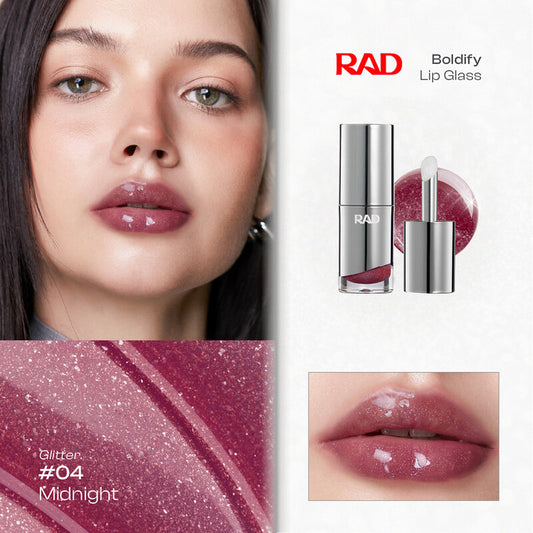 Rad Boldify Lip Glass 4g #04 Midnight Glitter