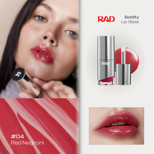 Rad Boldify Lip Glass 4g #04 Red Negroni