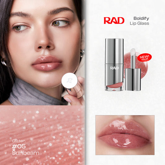 Rad Boldify Lip Glass 4g #05 Sunbeam Glitter