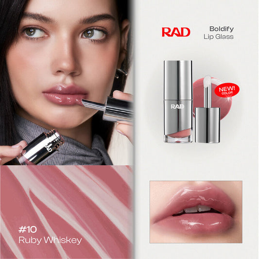 Rad Boldify Lip Glass 4g #10 Ruby Whiskey