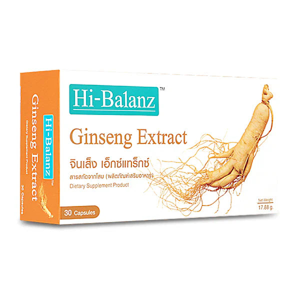 Hi-Balanz Ginseng Extract 30 Capsules Dietary Supplement 300mg