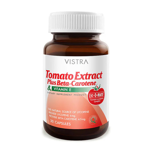 Vistra Tomato Extract Plus Beta-Carotene 30 Capsules