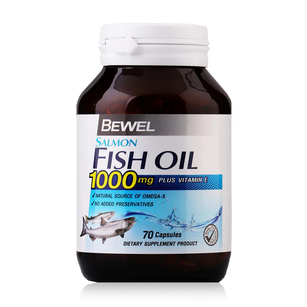 Bewel Salmon Fish Oil 1000Mg Plus Vitamin-E 70 Capsules