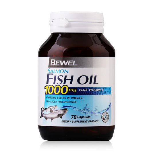 Bewel Salmon Fish Oil 1000Mg Plus Vitamin-E 70 Capsules