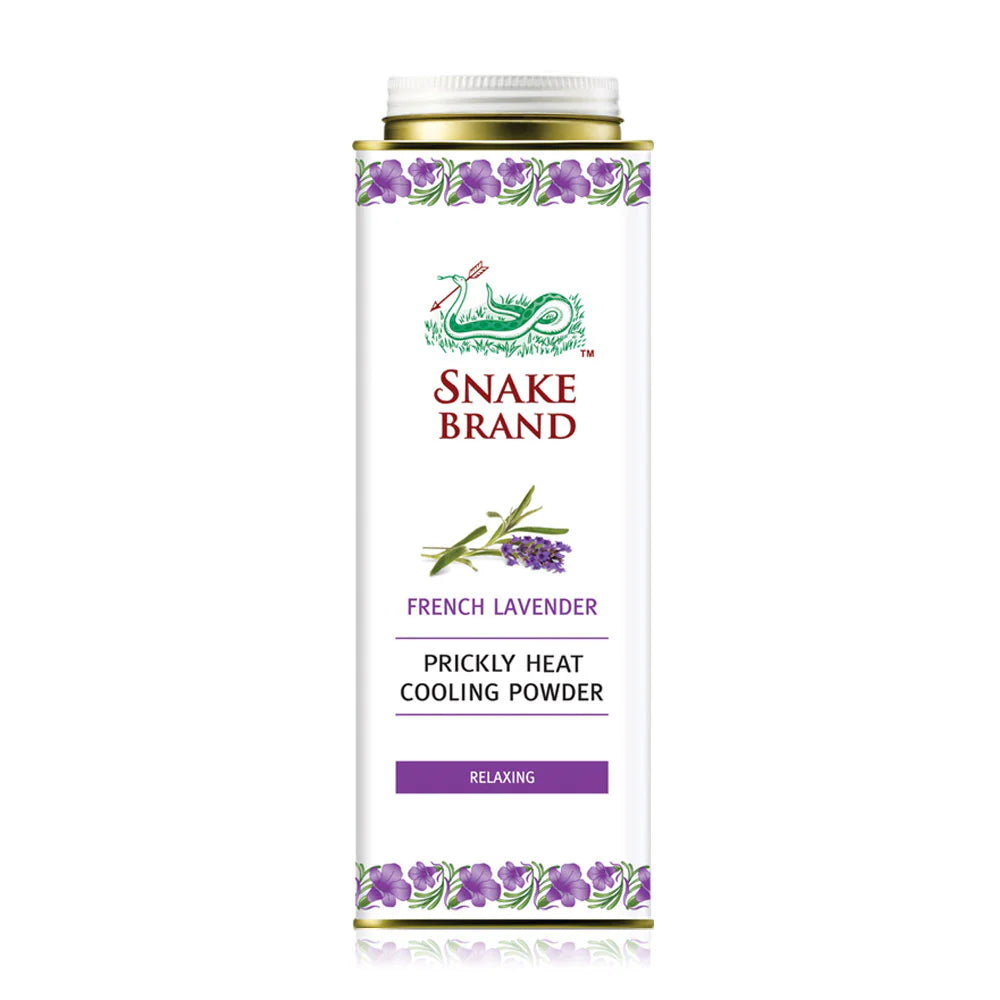 Snake Brand French Lavender Prickly Heat Cooling Powder 280g #Relaxing