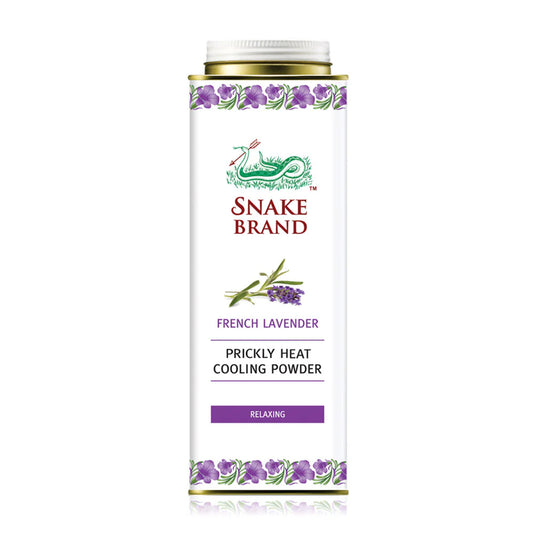 Snake Brand French Lavender Prickly Heat Cooling Powder 280g #Relaxing