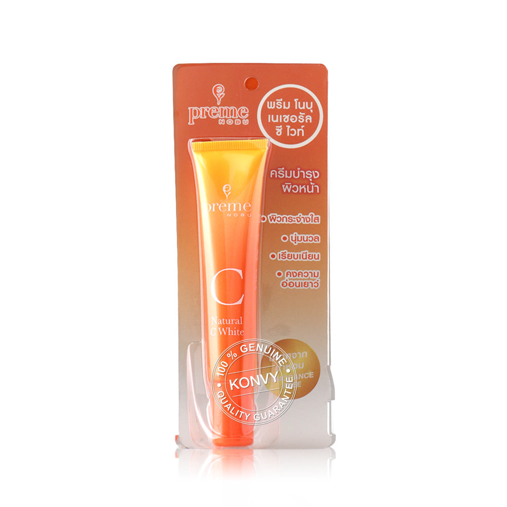Preme Nobu Natural C White Skin Care Serum Cream Rich in Vitamin C 30g