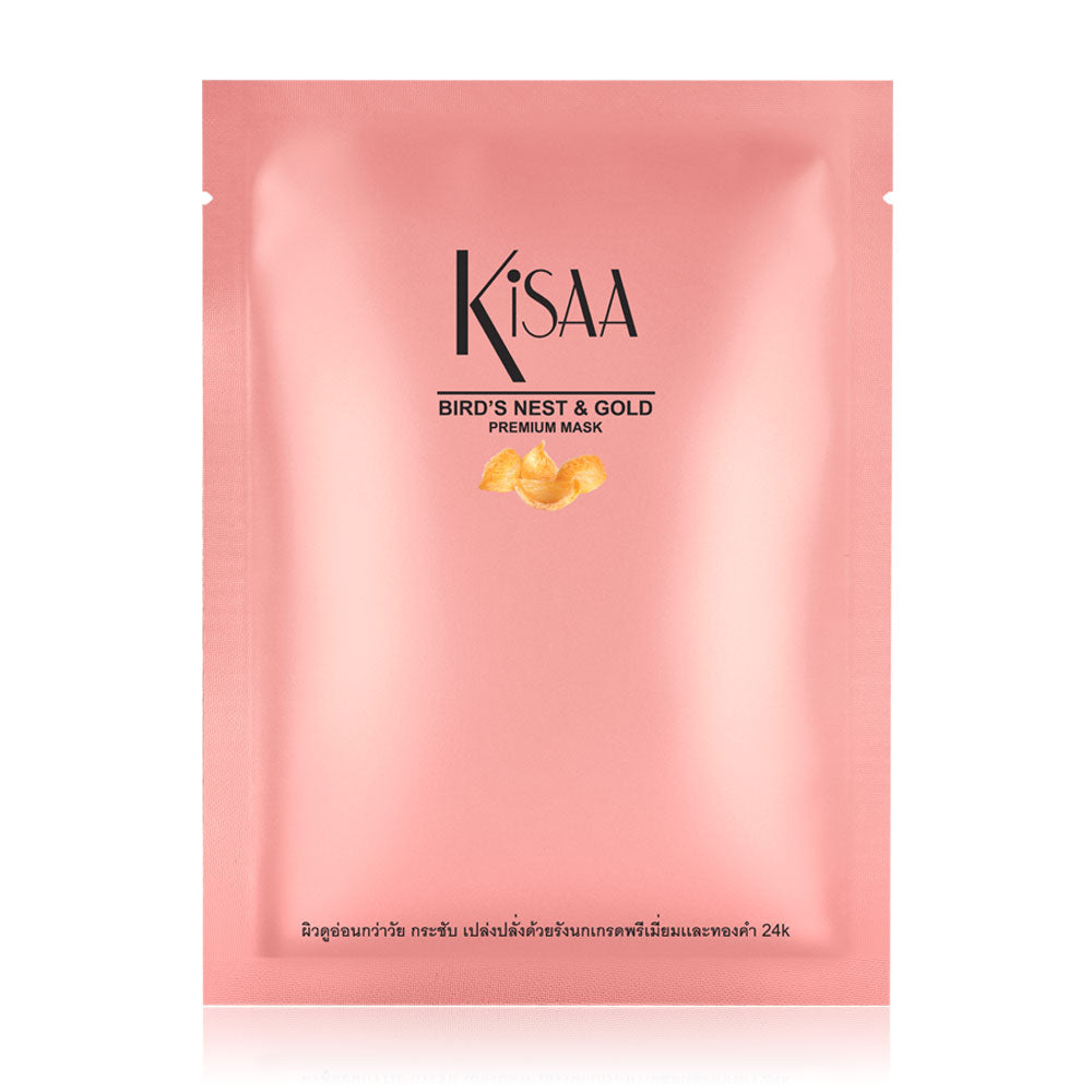 Kisaa Premium Mask - Bird's Nest & Gold for Brightening and Firming