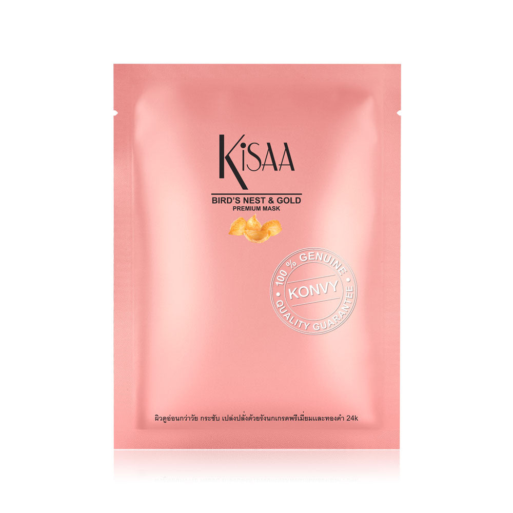 Kisaa Premium Mask - Bird's Nest & Gold for Brightening and Firming