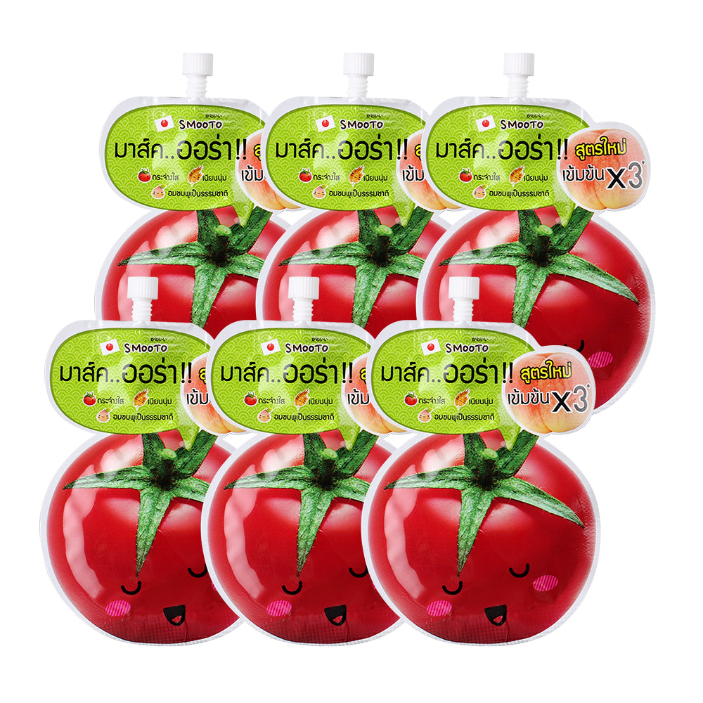 Smooto Tomato Gluta Aura Plus Sleeping Mask 10g x 6pcs