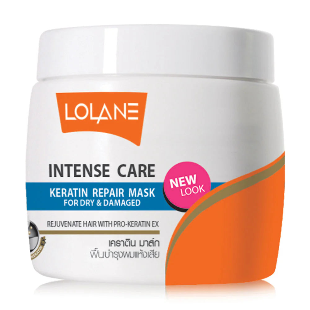 Lolane Intense Care Keratin Repair Mask for Dry & Damaged Hair 200g