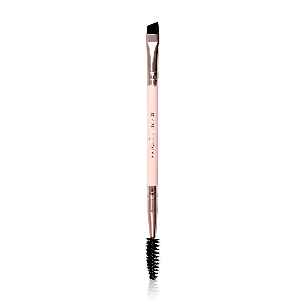 Cute Press Brow Brush - Rose Gold Edition with Dual Heads - Beauty Buddy